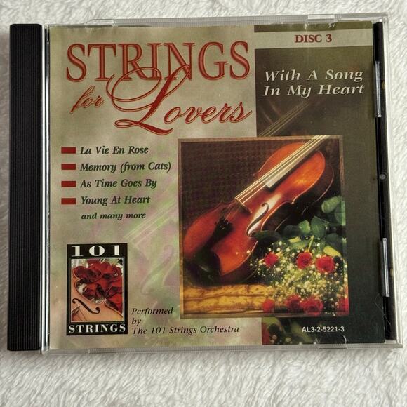 Strings for Lovers – 3 CD Set by The 101 Strings Orchestra (1996 Madacy, Canada) - Picture 5 of 9